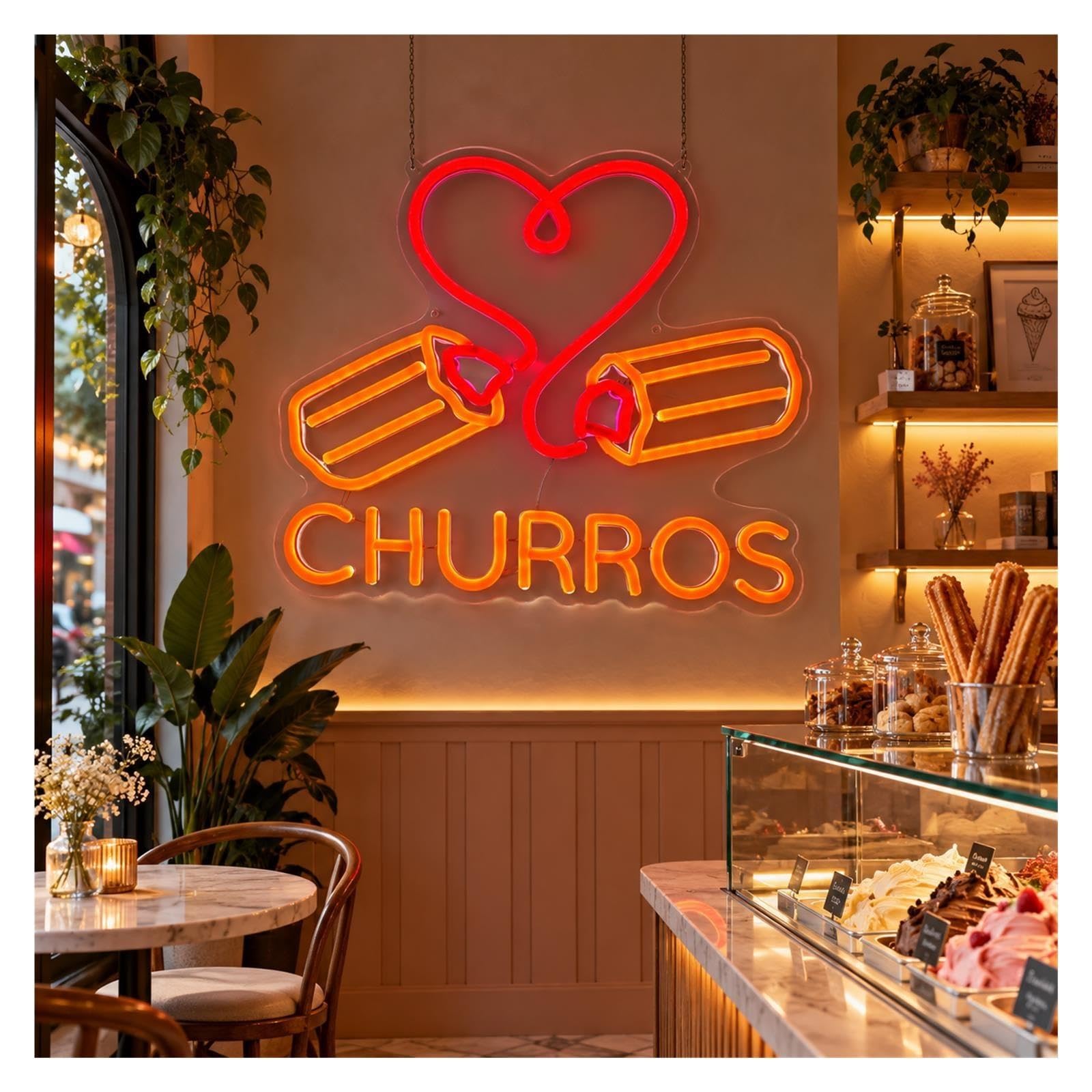 Insegna al Neon Insegna Al Neon Churros