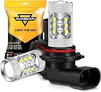 Vista 1 de Auxbeam - Bombilla LED para luces de señal, giro, freno, estacionamiento, trasera, DRL y antiniebla (2 unidades), Blanco