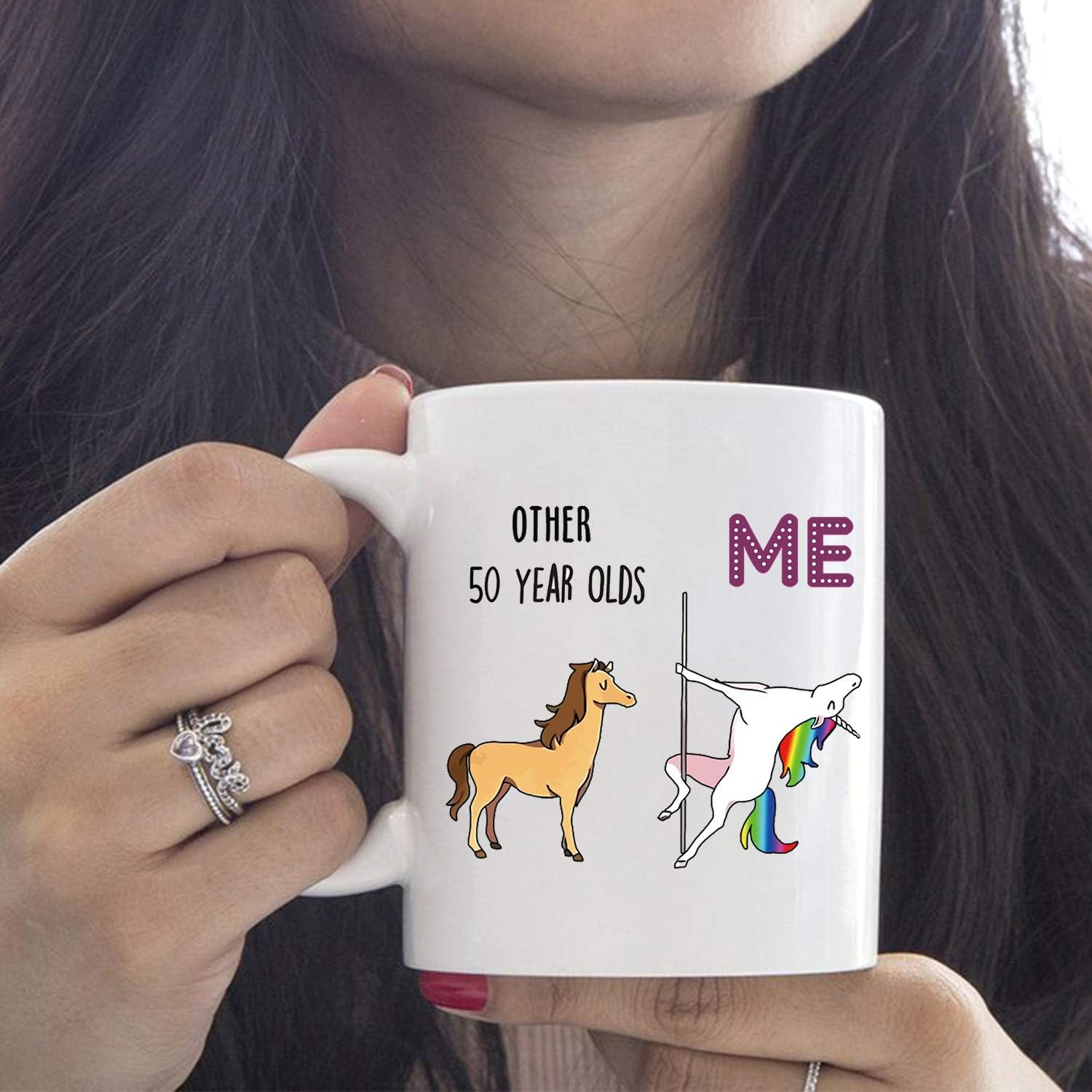 50th Birthday Gifts for Women - 1974 Birthday Gifts for Women, 50 Years Old Birthday Gifts Coffee Mug for Mom, Wife, Friend, Sister, Her, Colleague, Coworker - 11oz - Image 6