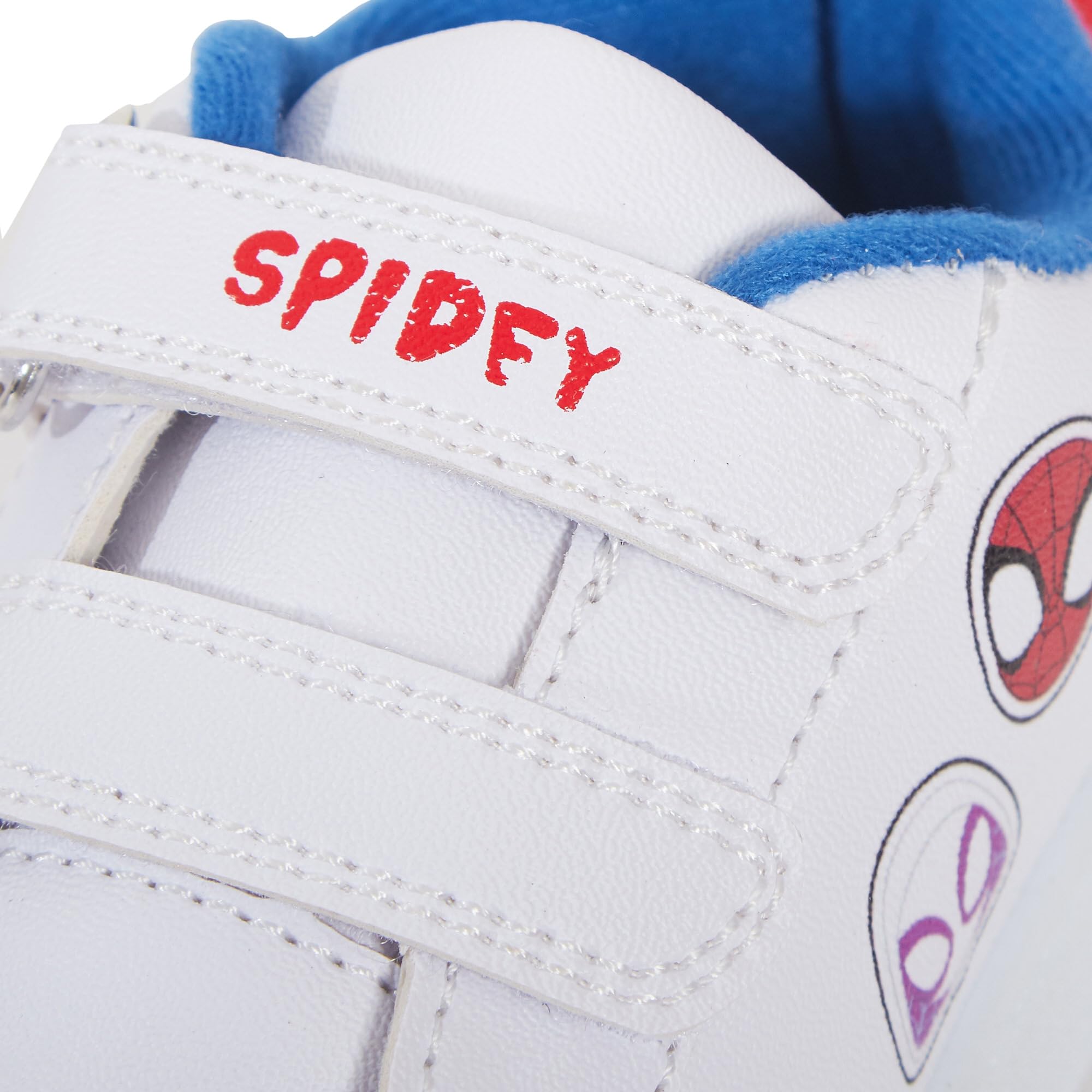 Kids Spidey and His Amazing Friends sneakersy chłopcy dziewczęta białe łatwe w dotyku zapięcie na co dzień czółenka buty do biegania trampki