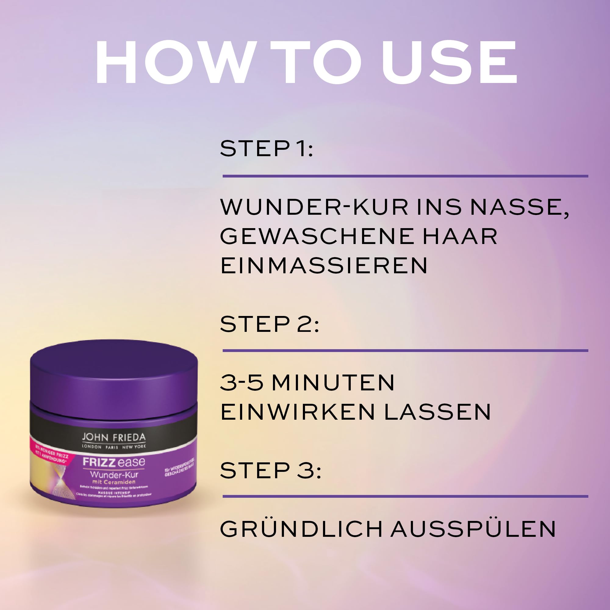 John Frieda Frizz Ease Wunder-Kur Kuracja do Włosów, 250 ml