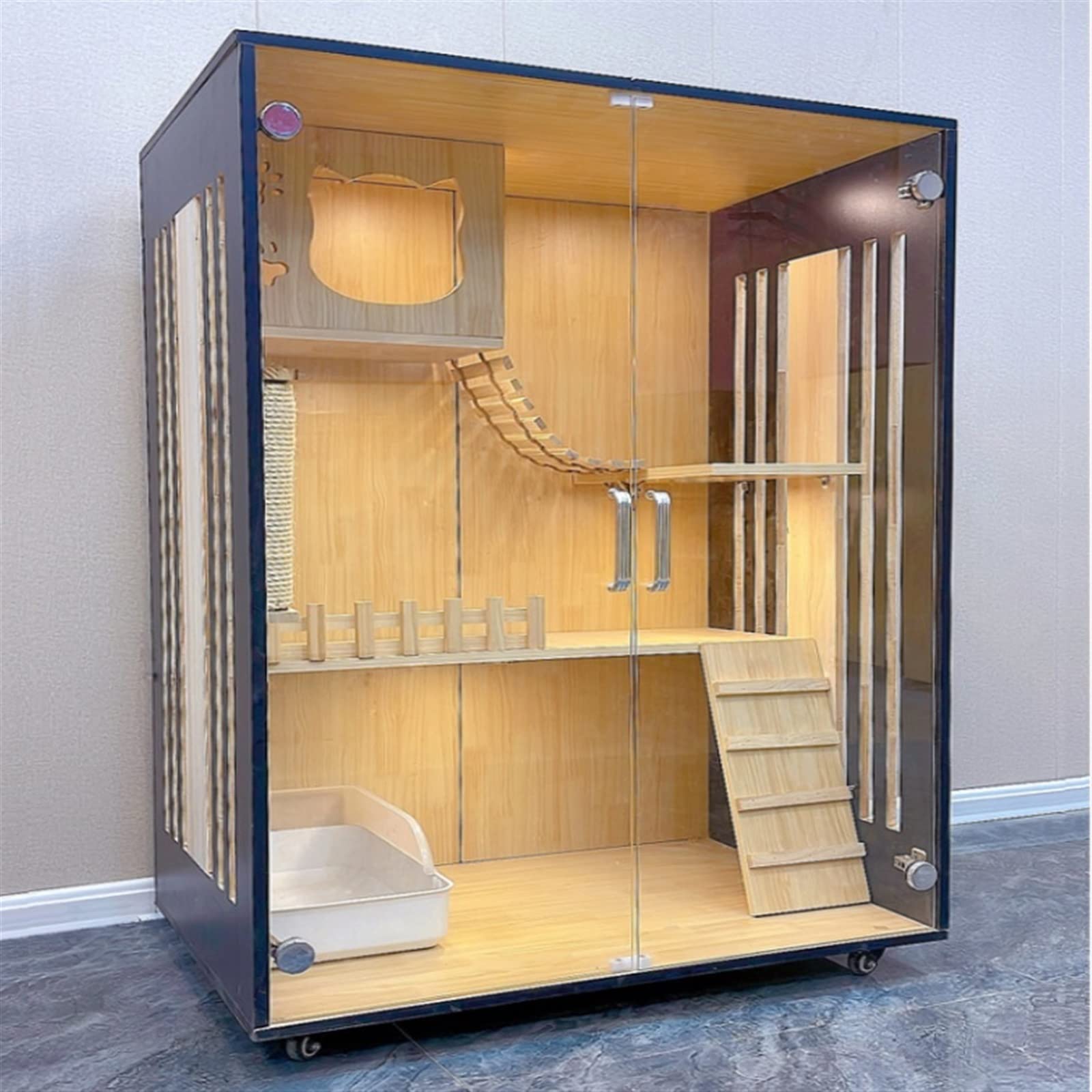 villa per gatti Gabbia for gatti Villa Home for Gabinetto for da interni Cuccia for Per interni
