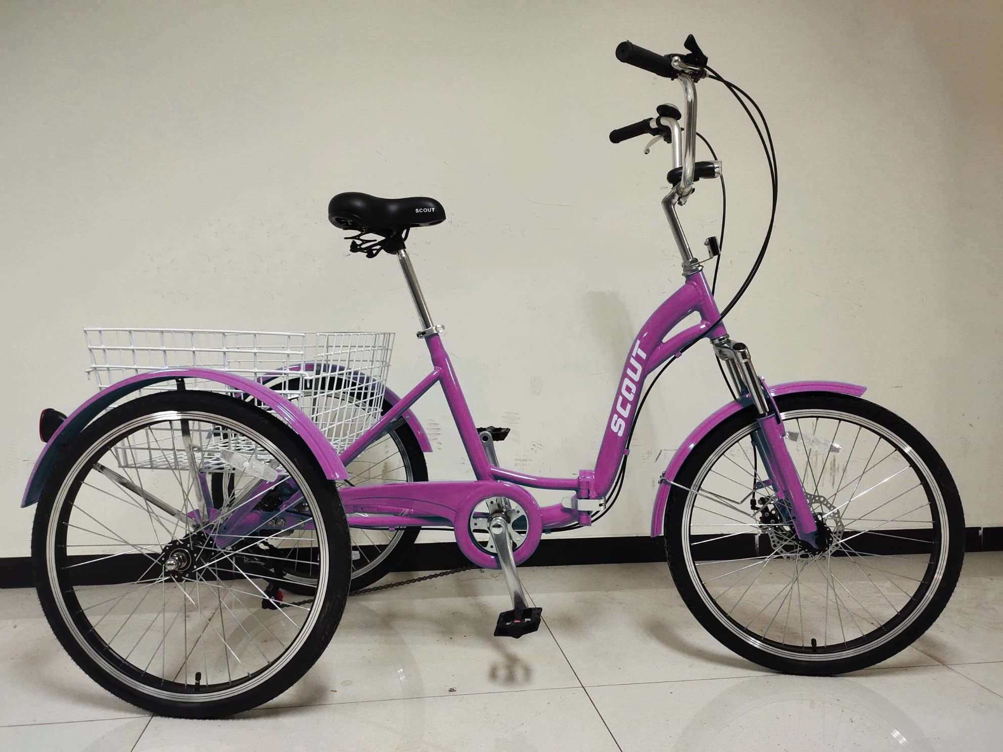 Buy adults tricycle, folding tricycle, 24" wheels, 6speed shimano