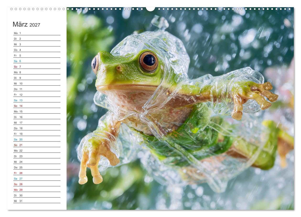 Tierisch genial (hochwertiger Premium Wandkalender 2027 DIN A2 quer), Kunstdruck in Hochglanz: 12 Monate voller Humor, Stil und Fun Facts, die niemand ... jeder weitererzählt. (CALVENDO Spass)