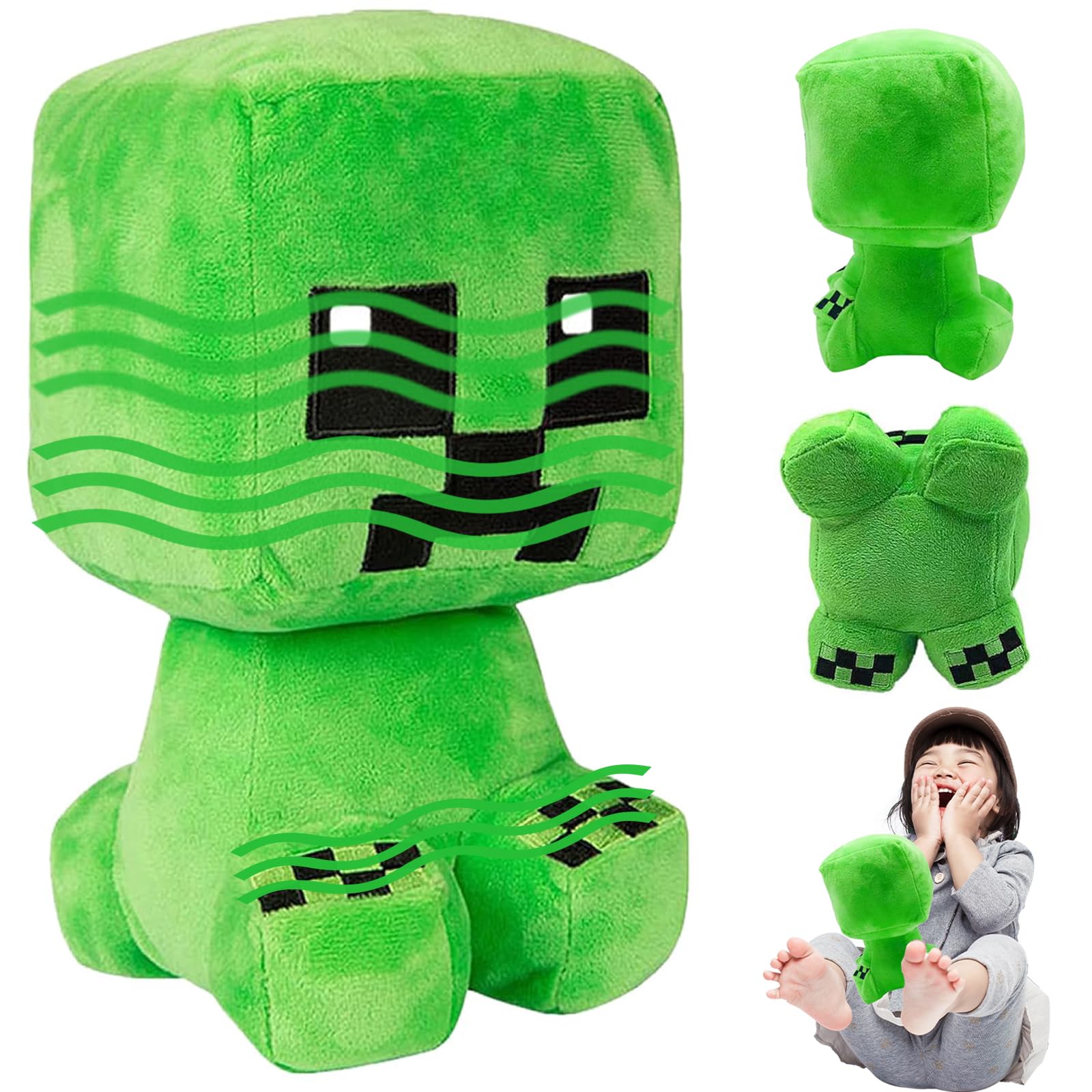 Steve Minecraft Almohada De Peluche Creeper De Minecraft Suave