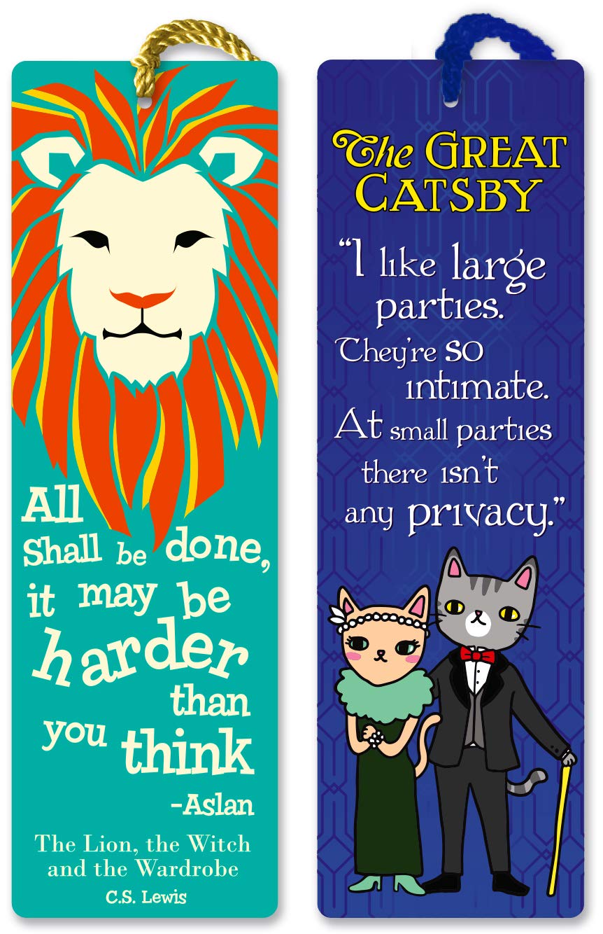 Re-MarksRe-marks The Great Catsby & C.S. Lewis Quotemark Includes 2 Bookmarks