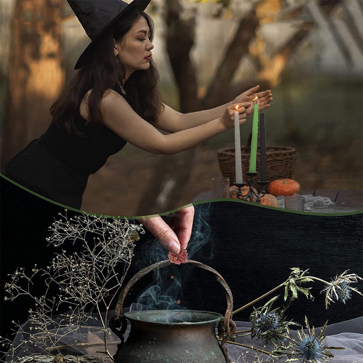 Vela de Aromaterapia de Brujería, Juego de 1 Set, para Rituales