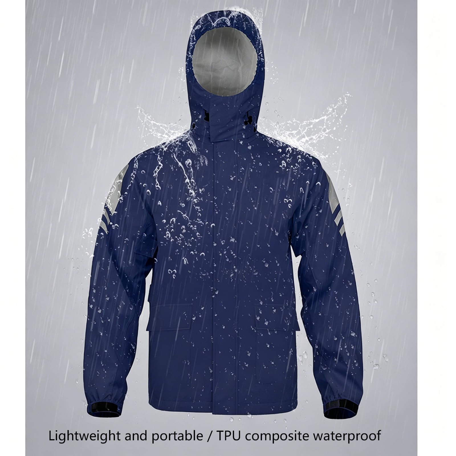 Traje de lluvia ligero plegable para motocicleta, diseño dividido, tecnología seca y movilidad mejorada para ciclistas, motocicletas, traje de lluvia