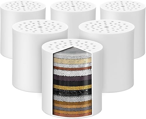 Miniatura 1 de Cenipar - Paquete de 6 filtros de ducha de 20 etapas de repuesto por Cenipar - Filtro de cabezal de ducha con filtro de repuesto de cabezal de ducha