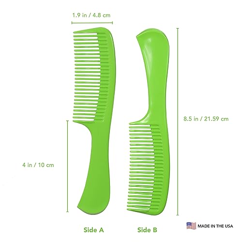 Miniatura 3 de Allegro Combs 1003 - Peine para el cabello con dientes anchos, peine de ducha para cabello rizado, desenredante húmedo o seco, peines para mujer,