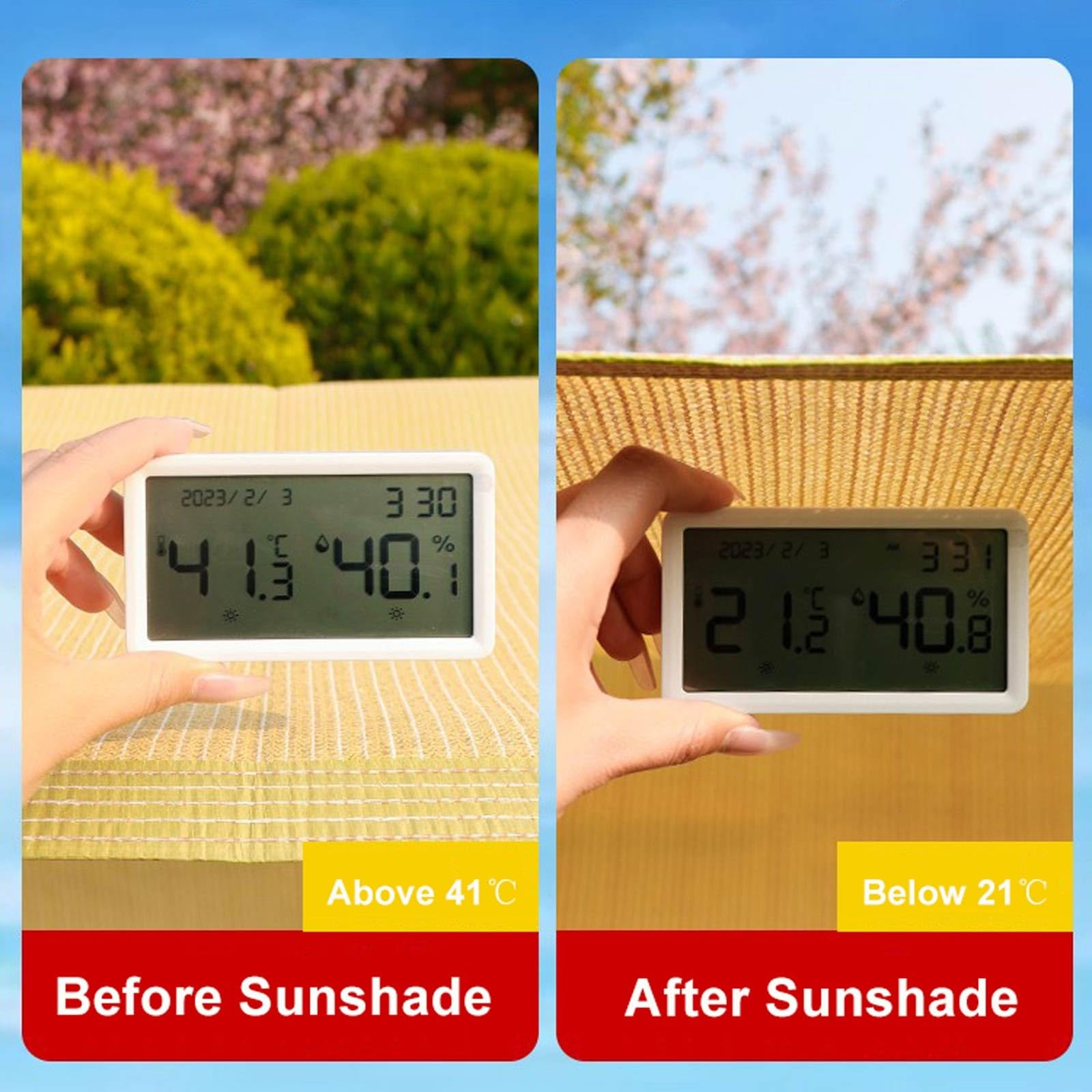 Malla de sombreo Transpirable al 90% para Invernadero y gallinero, Resistente a los Rayos UV, Color Beige, con Ojales, para Cultivo de hortalizas al Aire Libre (6,0 x 11,0 m / 19,7