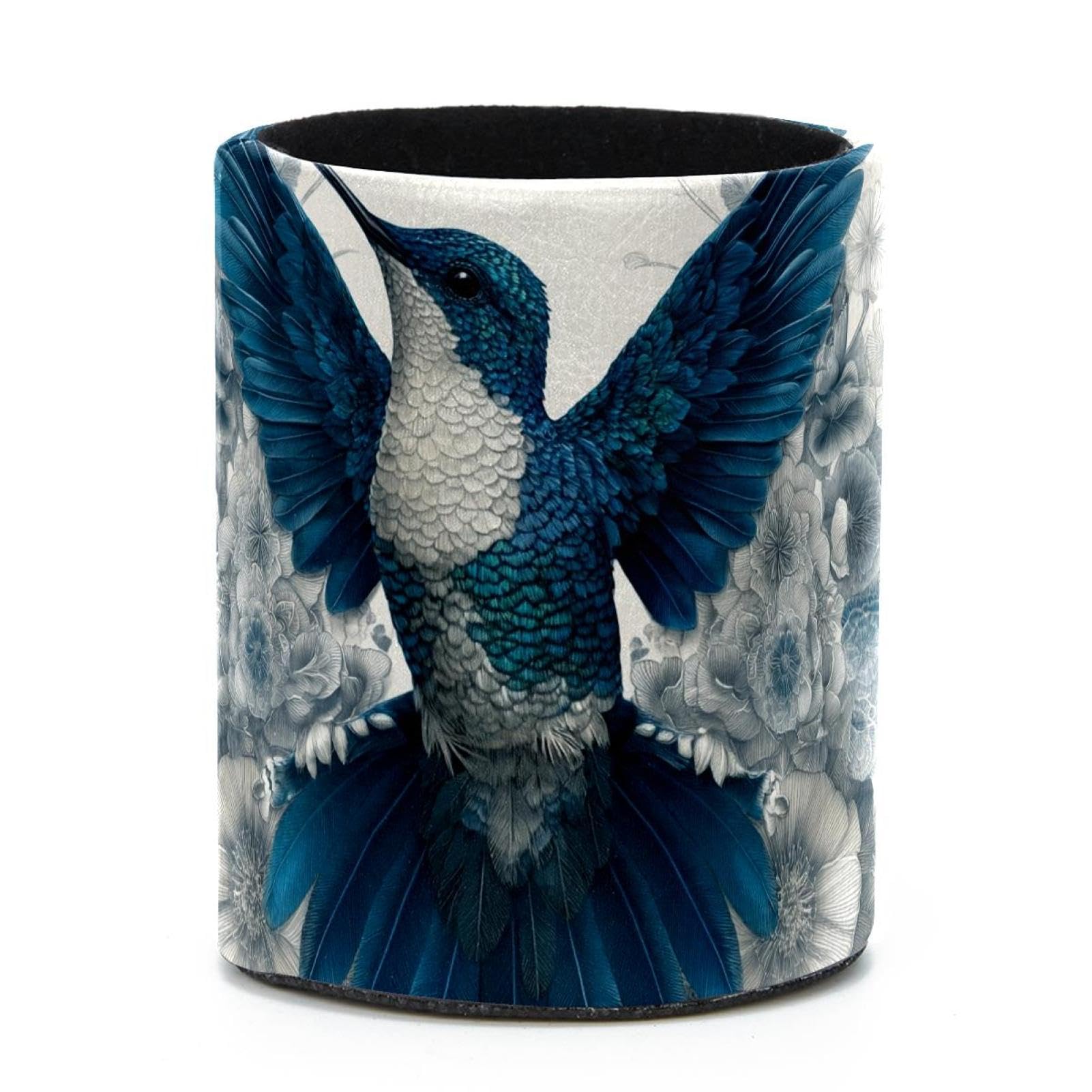 VAPOKF Round Pencil Holders for Desk, Hummingbird Pen Holders Pen Pot Makeup Brushes Storage Desktop Stationery Supplies Organiser for Home Office