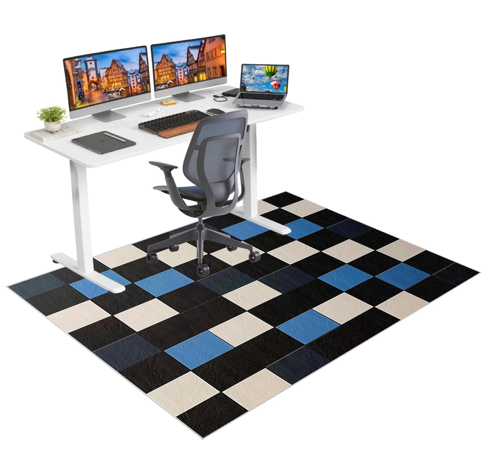 Office Chair Mat for Hardwood Floors Non Slip Computer Desk Chair Mat for Carpet Floor Protector Mat for Rolling Chair Gaming Chair Mat for Carpet Floor Mat for Office Chair Gaming Rug 160 x 200 cm