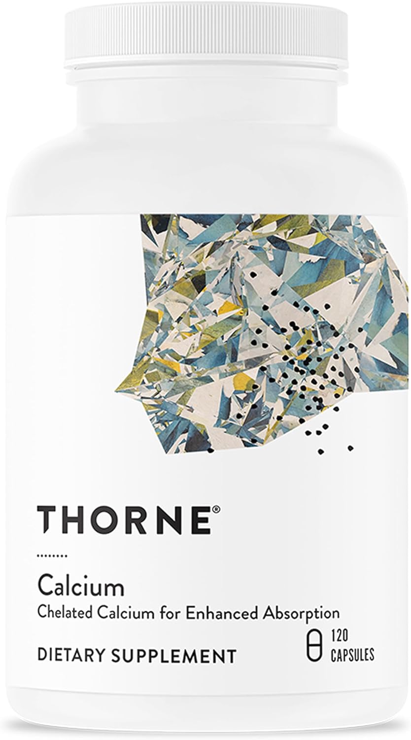 THORNE - Calcium - (Formerly DiCalcium Malate) - Chelated Calcium for Enhanced Absorption with DimaCal for Bone Density Support* - 120 Capsules