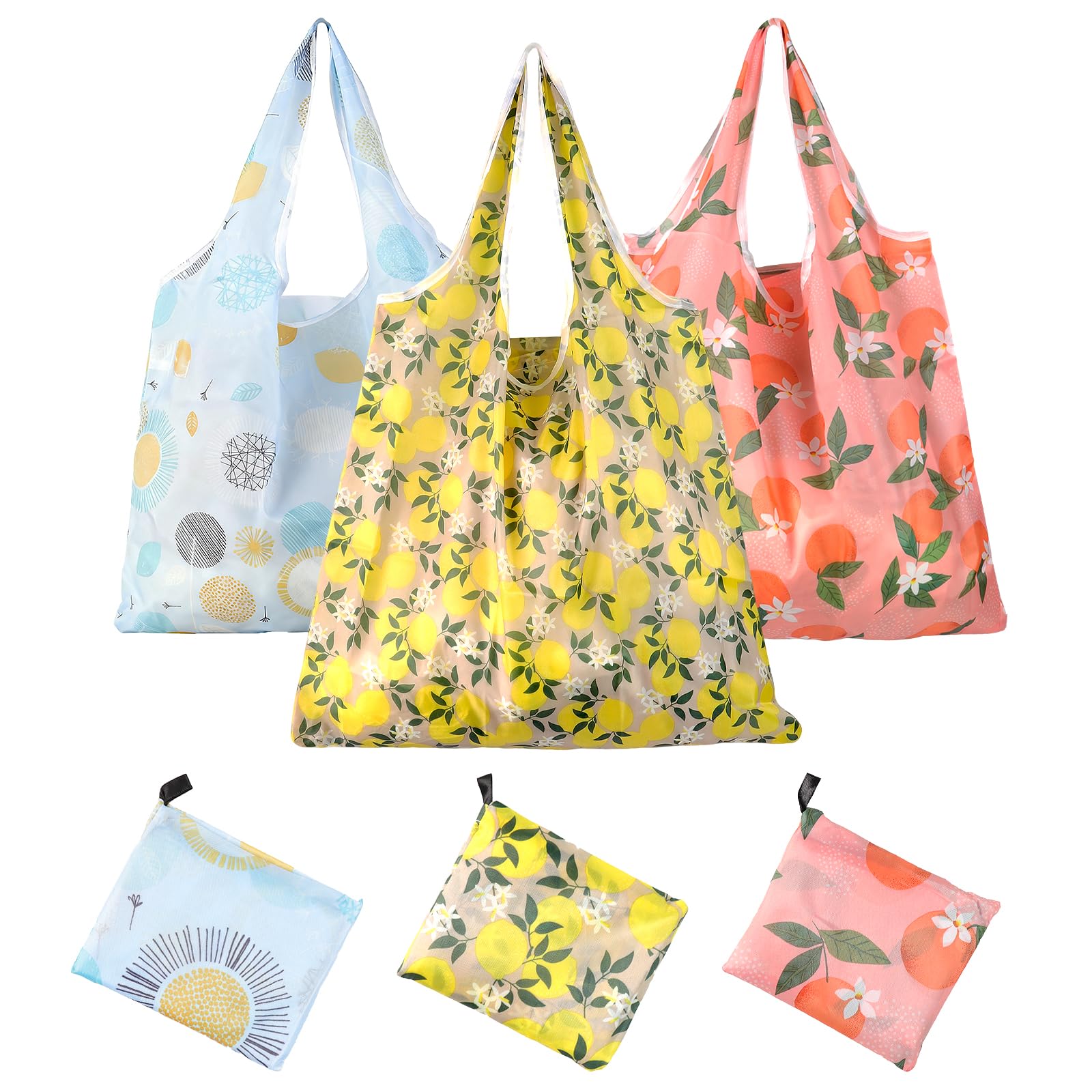 3PCS Foldable Reusable Shopping Large Bags kitchen Reusable Grocery Bags