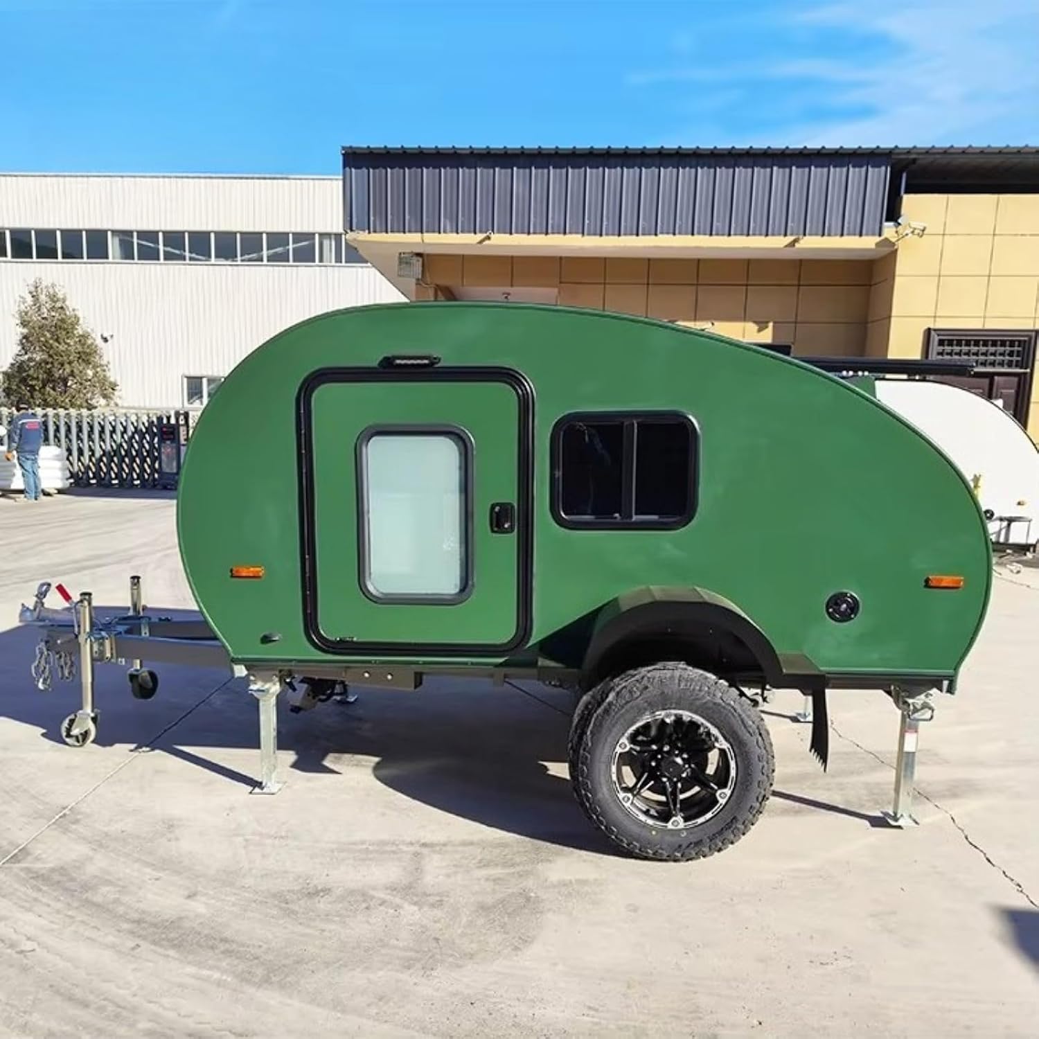 Camping Trailers for Sale, Camper to Live in, Travel Trailer with Kitchen, Bed, Suitable for Long Trips and Outdoor Camping