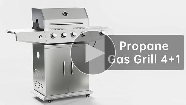 Amazon.com: Polar Aurora Propane Gas Grill 4 Burners with