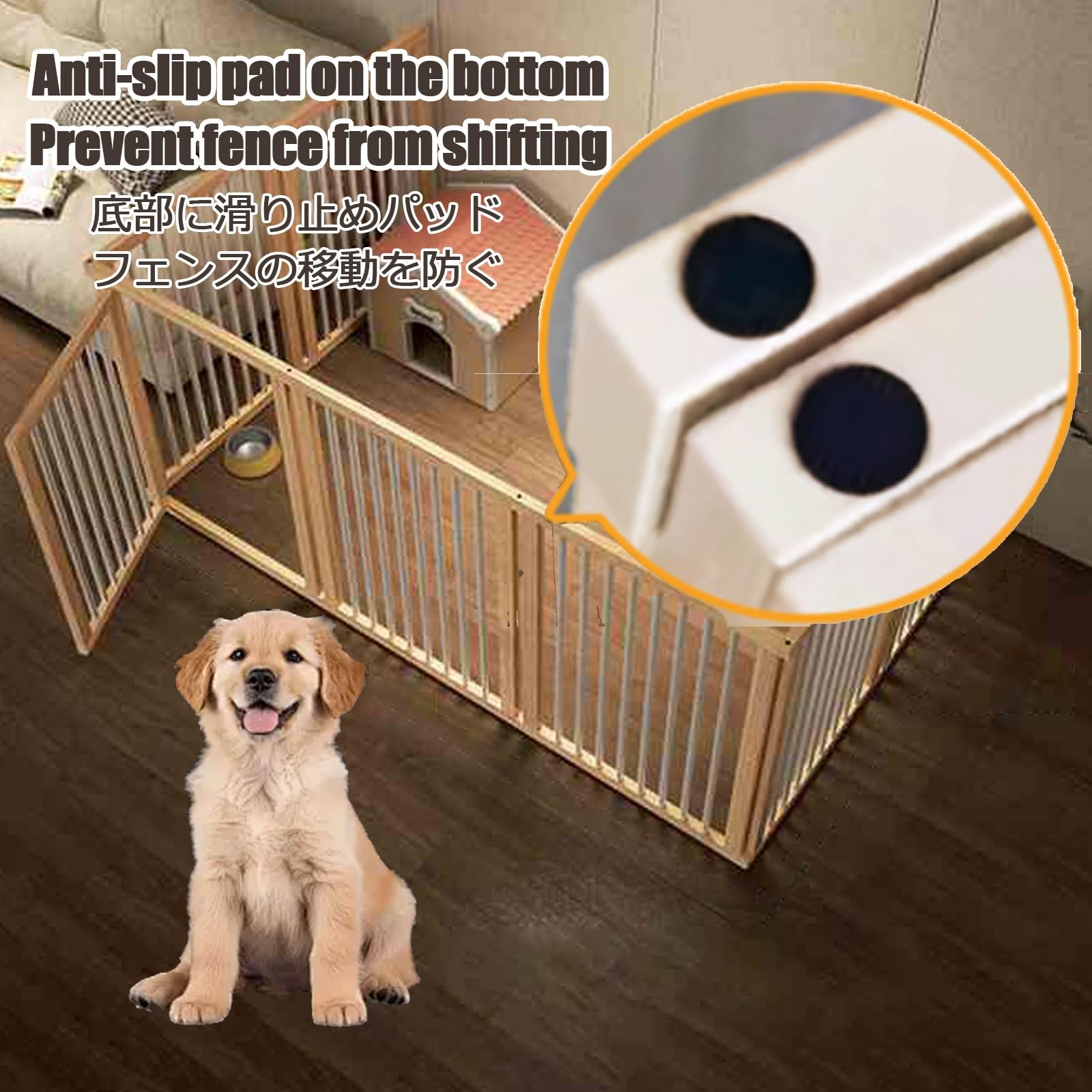 Recinto Recinzione Per Cani Recinto Per Cuccioli Recinto Per Cani Pieghevole Recinto Per Cani Da Interno Recinzione Per Cani/Cuccioli Recinzione Per Cuccioli Con Porta(U type 7 pieces,80CM/31