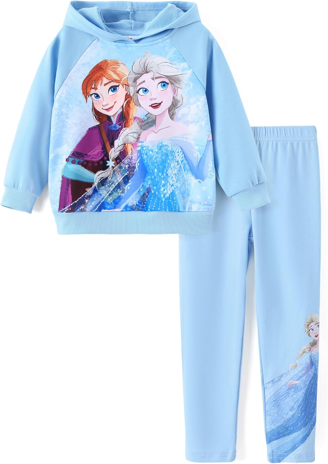 Disney Princess Toddler Girls Clothes Long Sleeve Hoodies and Leggings Clothing Sets Fall Casual Pullover Tracksuit