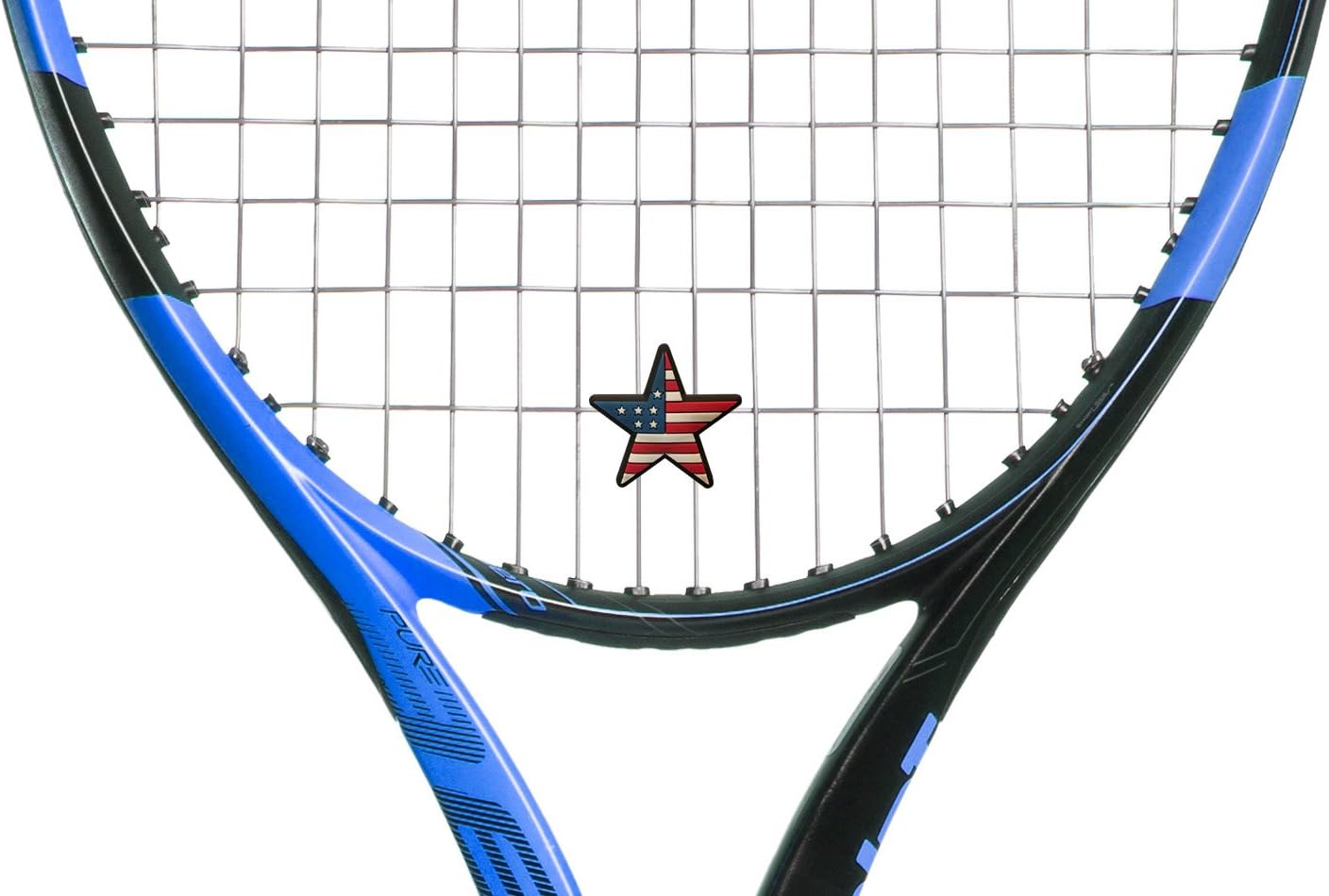 American Flag Star Tennis Vibration Dampener 2 Pack image 2