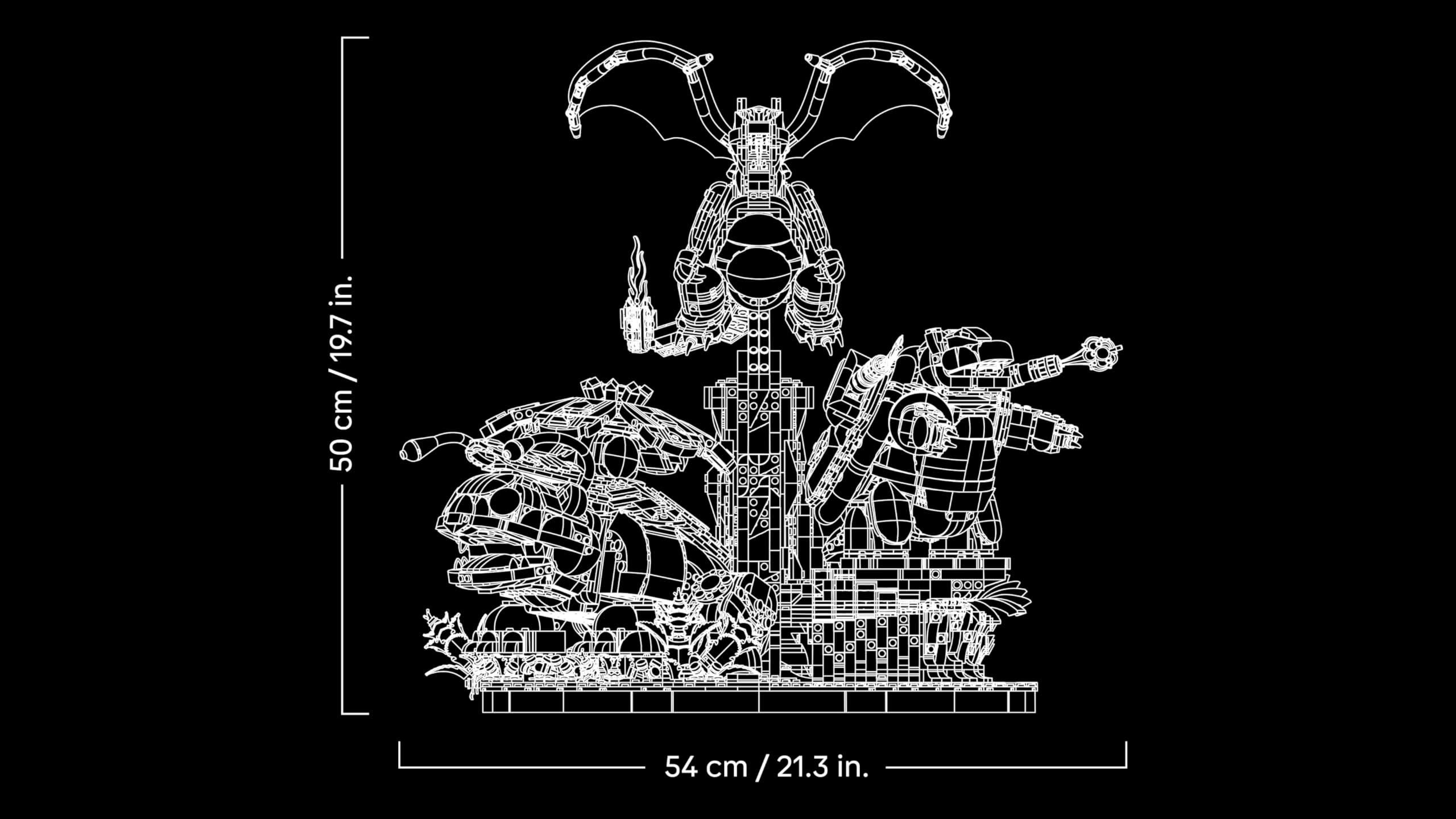 LEGO Pokémon Florizarre, Dracaufeu et Tortank - Set pour Adulte - Maquette 3D - 3 Figurines Anime pour Décoration DIY de Salon ou Bureau - Idée de Cadeau Gaming Collector pour Fans 72153