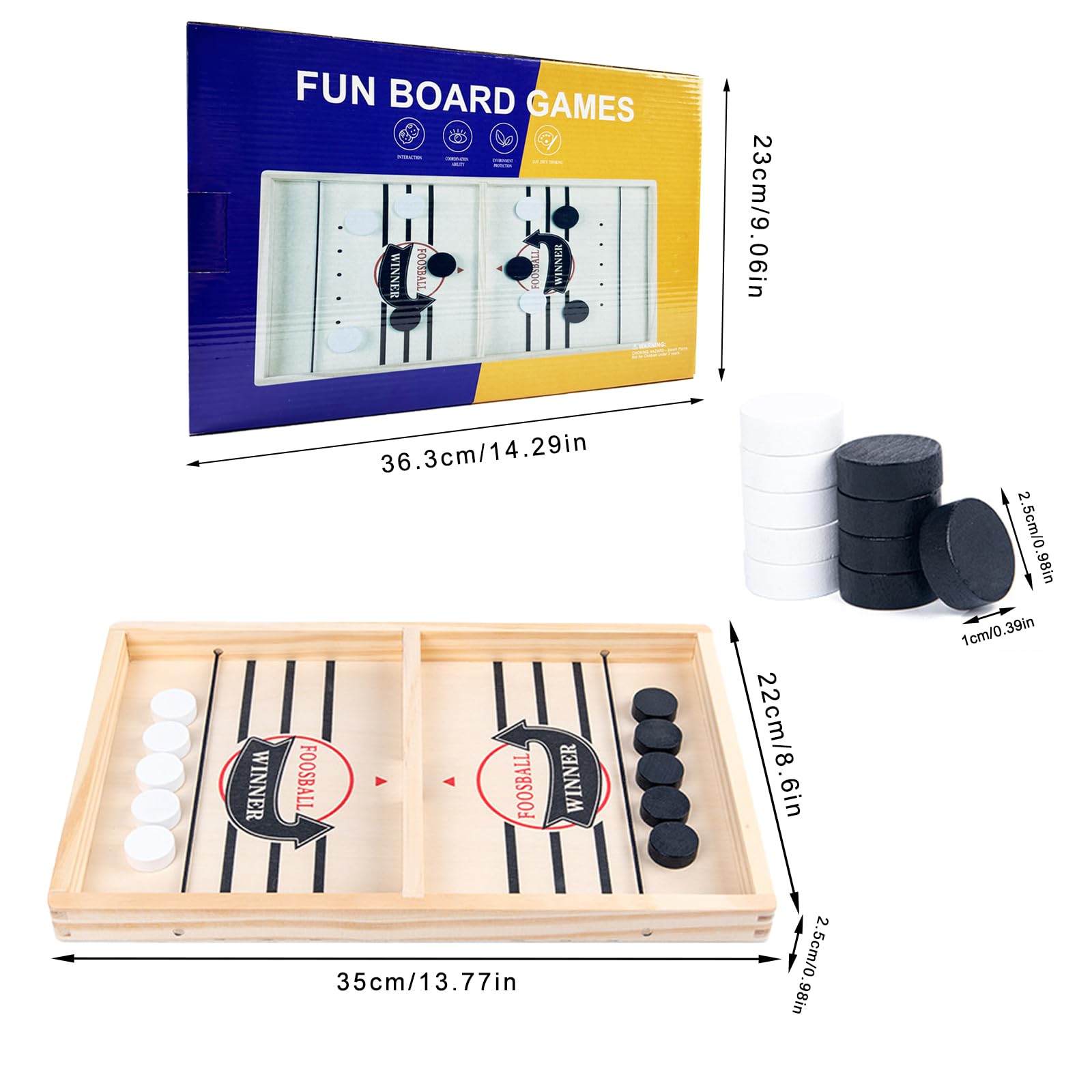 EACHHAHA Fast Sling Puck Game,Slingshot Hockey Game, Board Game Toy,Funny Table Games,Parent-child Interactive Toy - Image 2