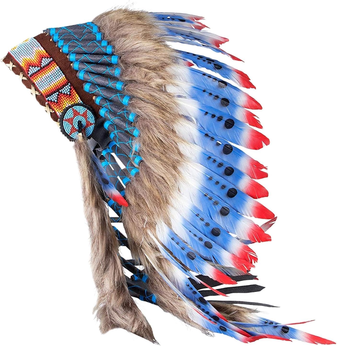 Native American Headdress Men Women Performance Photo Props Cosplay Headband