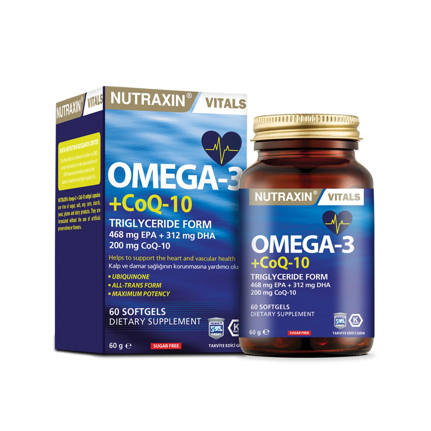Nutraxin Omega 3 + CoQ-10 60 Soft Jel