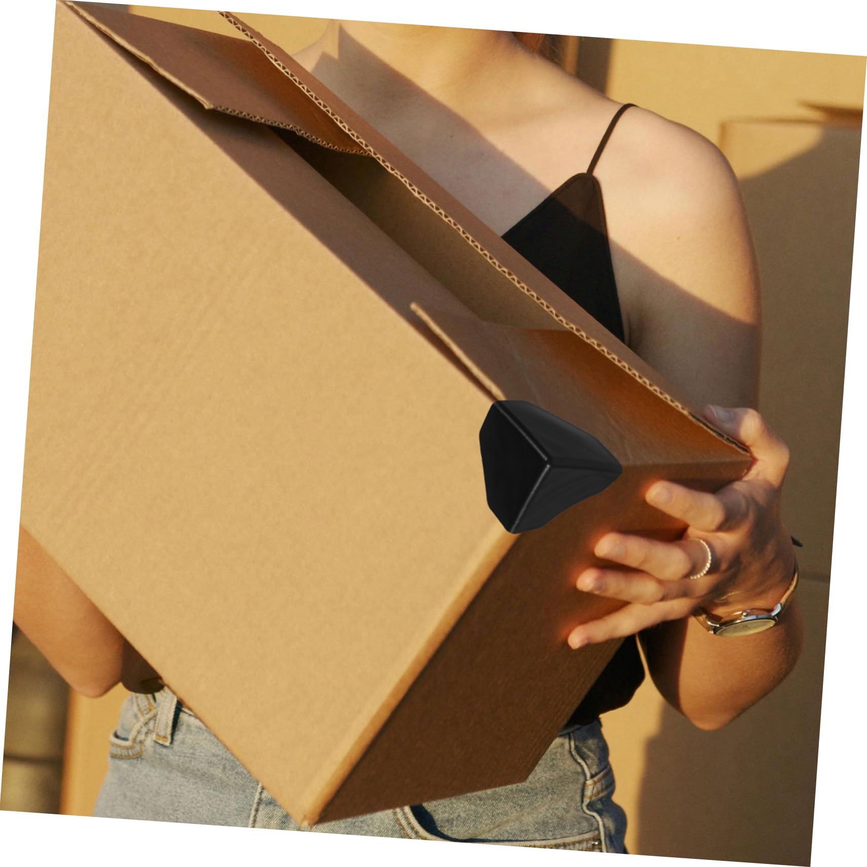 Alipis 100 Protections D'angle en Plastique 100 Pièces pour Emballage Protection de Bord Robuste lors du Déménagement pour Cartons et Meubles
