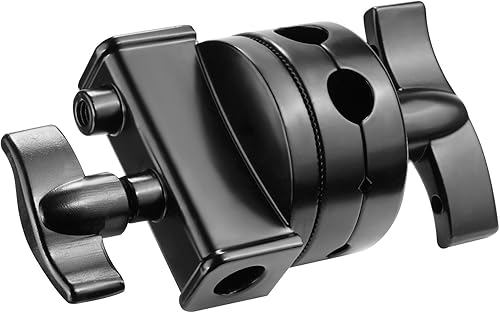 Miniatura 7 de NEEWER Cabezal de bola giratorio de alta carga multifunción de 2.5 in para soporte de luz, equipo de fotografía de brazo de jirafa con tubo de 12,