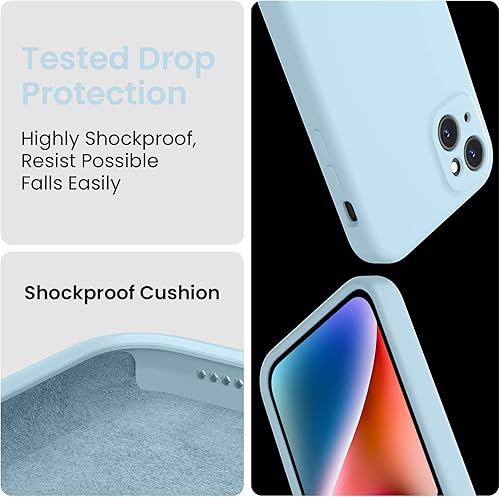 Miniatura 16 de FireNova Funda para iPhone 14 Pro, funda de silicona mejorada [protección de cámara] con [2 protectores de pantalla], forro interior de microfibra