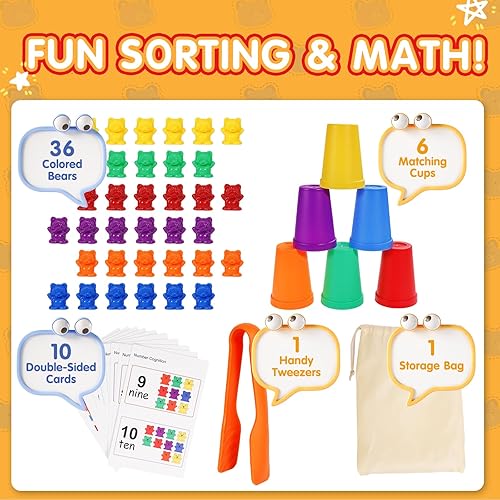 Miniatura 5 de Bmag Contando osos con tazas de clasificación a juego