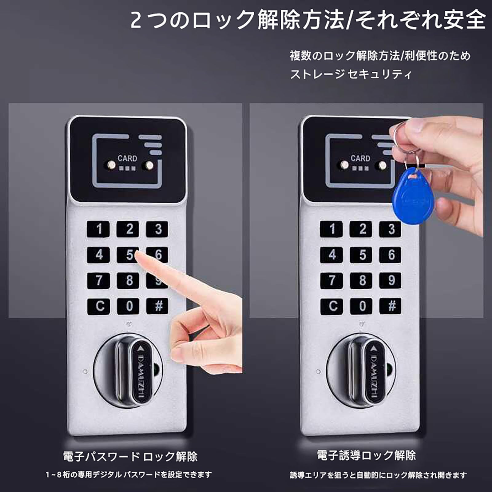 WeHere 72 キーロックボックス、インテリジェント壁掛けキー収納