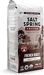 Café en grains Blue Heron de Salt Spring Coffee, café biologique équitable, fièrement canadien (torréfaction moyenne foncée, 400 g)
