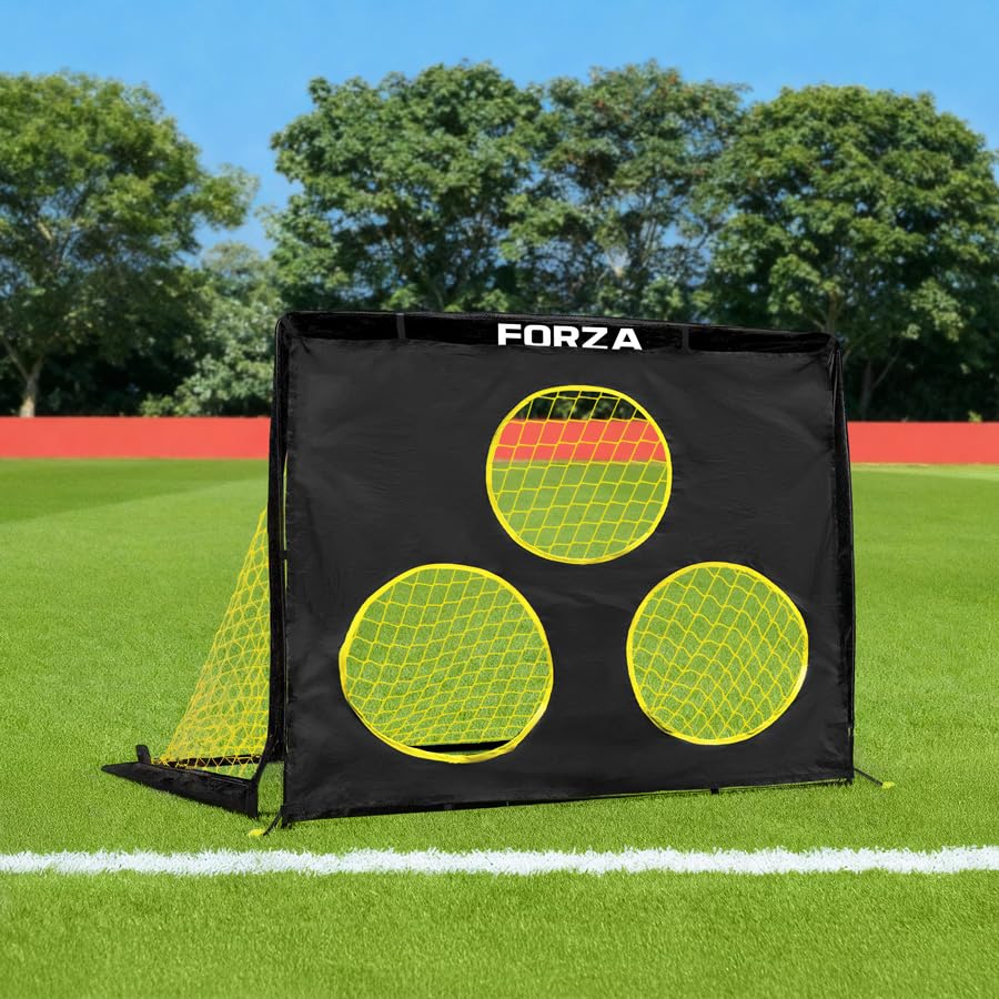 FORZA Flash Square Pop-Up Goal Target Sheets [6x Sizes] - Shooting & Passing Practice Aid – Durable Oxford Fabric Target Net (3ft x 2.2ft)