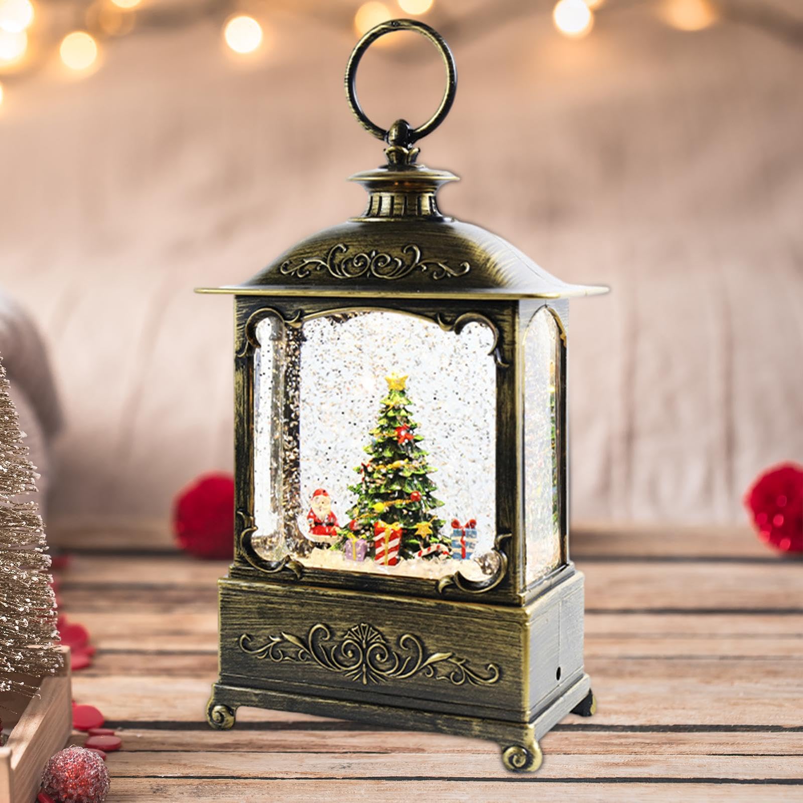 Weihnachts Spieluhr Tischdekoration, Laternenlicht, Kreative Bastelideen, Spieluhr