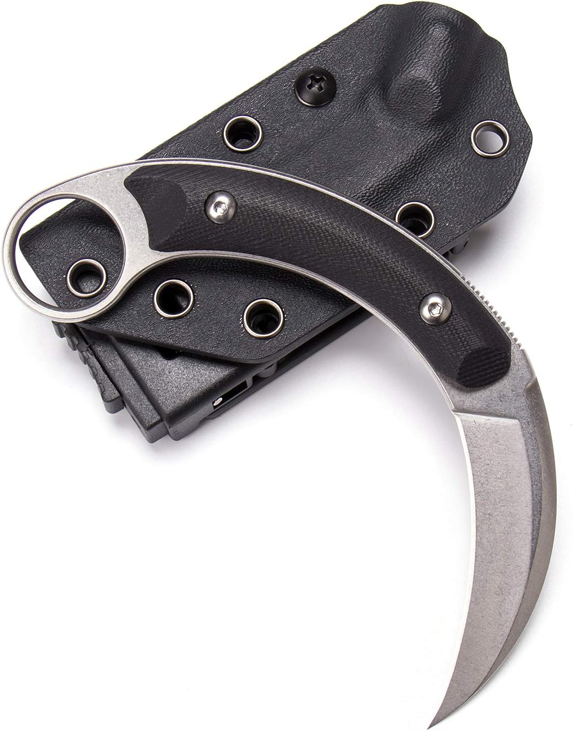 Outdoor Talons Knives D2 Steel Shadow Claw Outdoor Survival Claw Tactical Teeth Knife Camping EDC Hiking Tools Kydex Sheaths