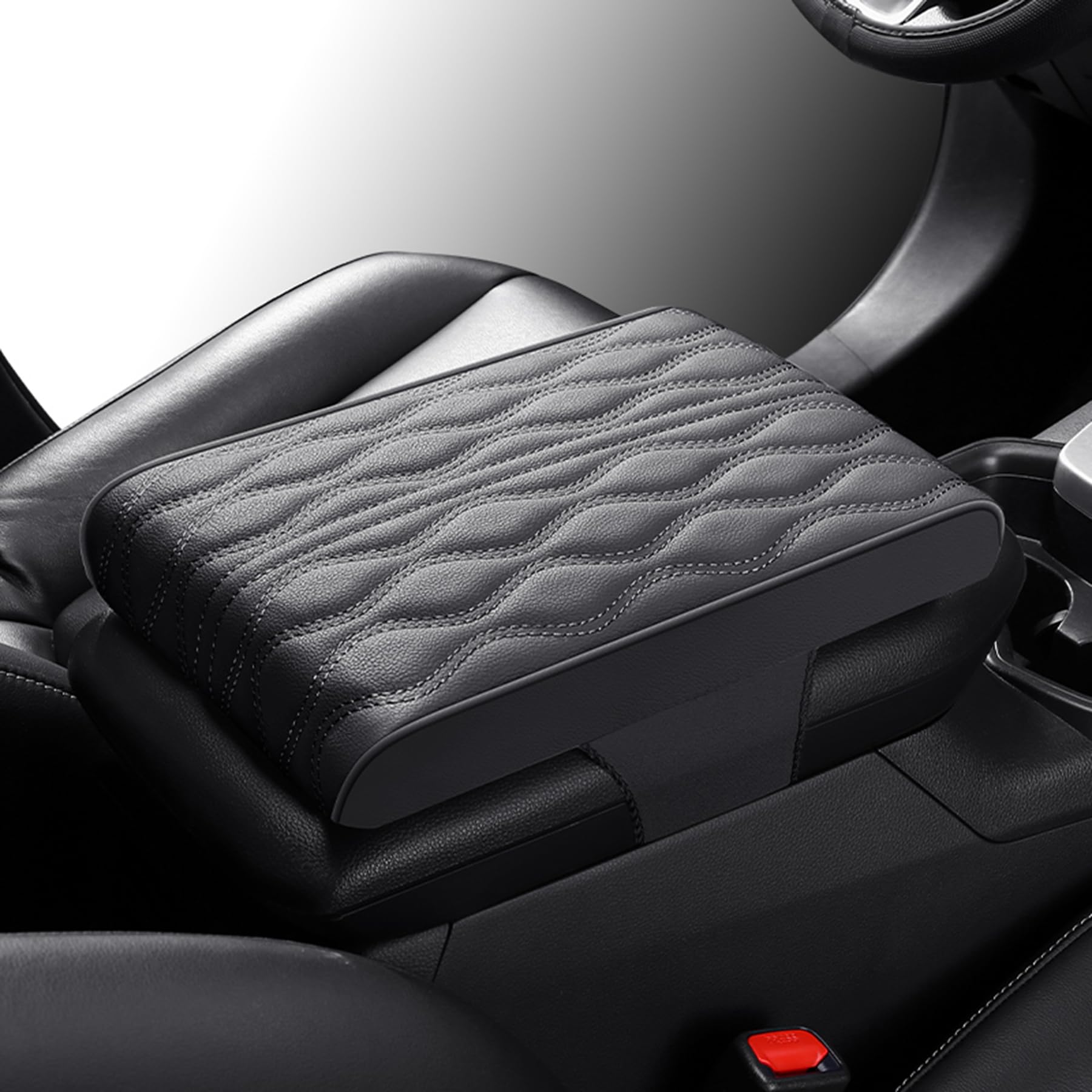 Spark Car Center Console Cover - Car Center Console Cover Pad Armrest Box Mat,Memory Foam Leather Arm Rest Covering Car,Hand Rest Pillow for SUV/Truck/Vehicle