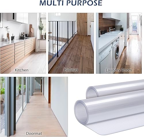 Miniatura 7 de SALLOUS Alfombra de pasillo de 2 x 6 pies, tapete de cocina para entrada, dormitorio, sala de estar, antideslizante, impermeable, tapete para