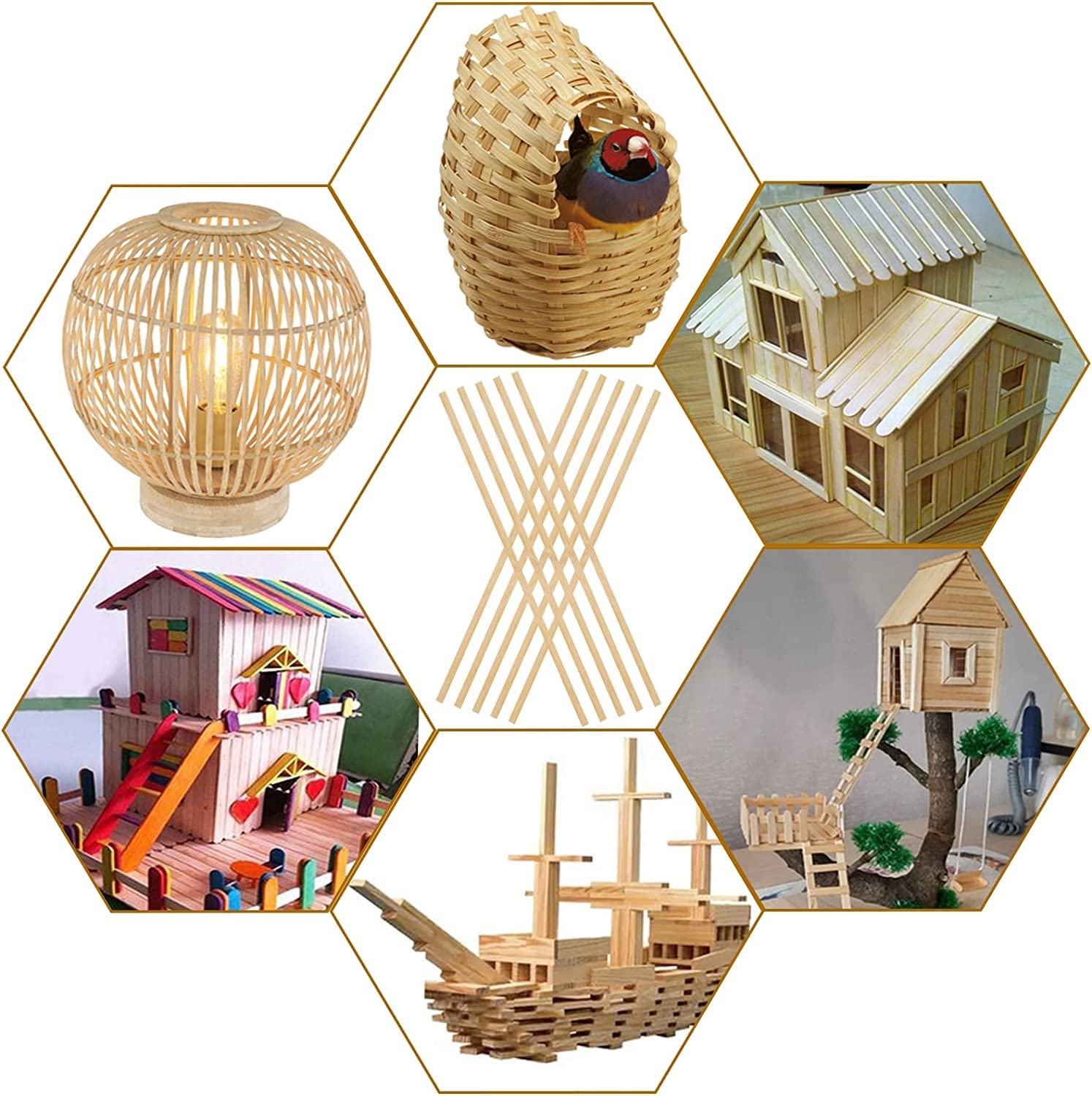 FUNSUEI 16 Anillos de Bambu para Manualidades, 25 cm y 30 cm, Anillos Decorativos de Madera de Bambu FUNSUEI 16 Anillos de Bambu para Manualidades, 25 cm y 30 cm, Anillos Decorativos de Madera de Bambu