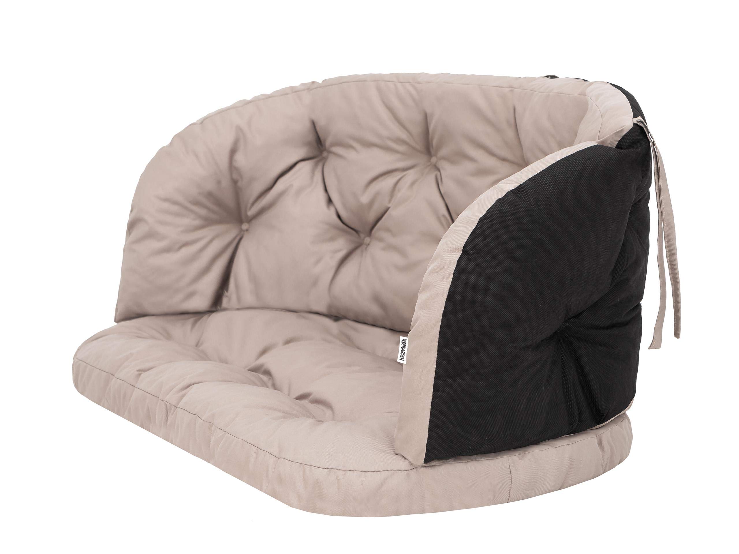 PillowPrim Sitzkissen für Gartenmöbel - Kissen für Balonmöbel - Komfortable Entspannung im Freien - Größe 100x50x38 cm, Beige