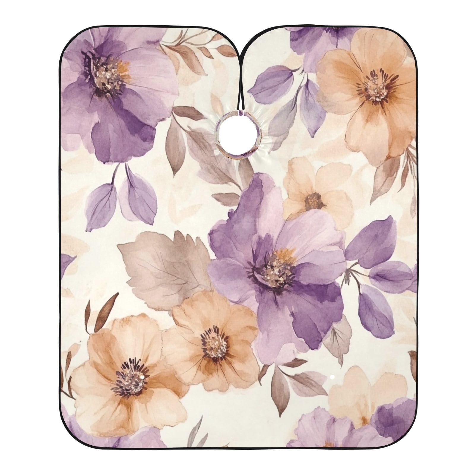 Kigai Vintage Flowers Hair Cutting Cape for Men & Women Waterproof Barber Cape Professional Hairdressing Salon Styling Apron with Adjustable Closure Snap