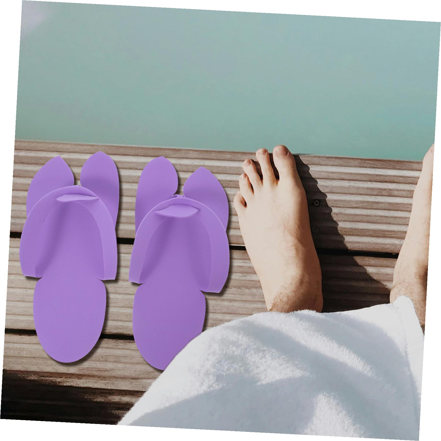 Pantuflas 48 Pares Desechables Diseño Flip Flops Eva para Viaje