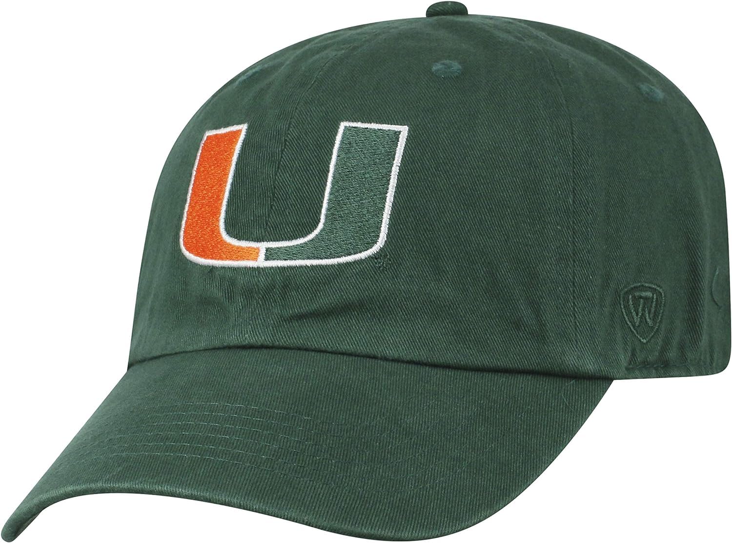 Pro Sport Collegiate Hats - Fitted Caps Adjustable Hats and Snapbacks Available, Miami Green Logo, One size — image 1