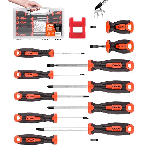Screwdriver Set 14-Piece Precision Screwdrivers with box, Phillips, Slotted, Pozidriv, Magnetic Screwdriver Repair Tool Kit, Watch, Computer, Automotive, Phone (14-Piece)