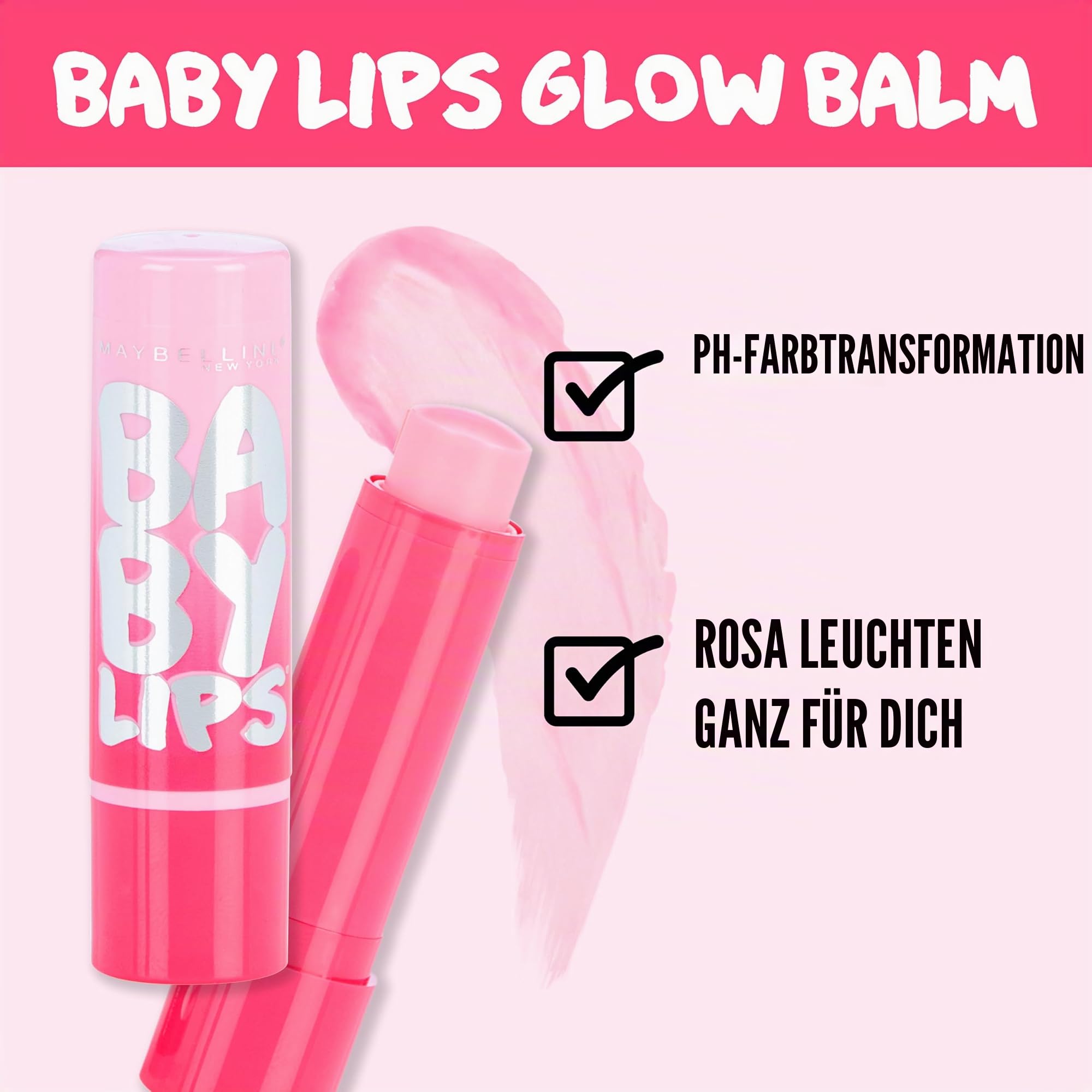 MAYBELLINE BABY LIPS PINK GLOW 6個セット Maybelline New York Baby