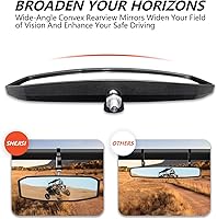 Vista 4 de Espejo retrovisor UTV para jaula antivuelco de 1.5 a 2.0 pulgadas, nuevos espejos RZR con ajuste simple del ángulo de visión, compatible con Polaris