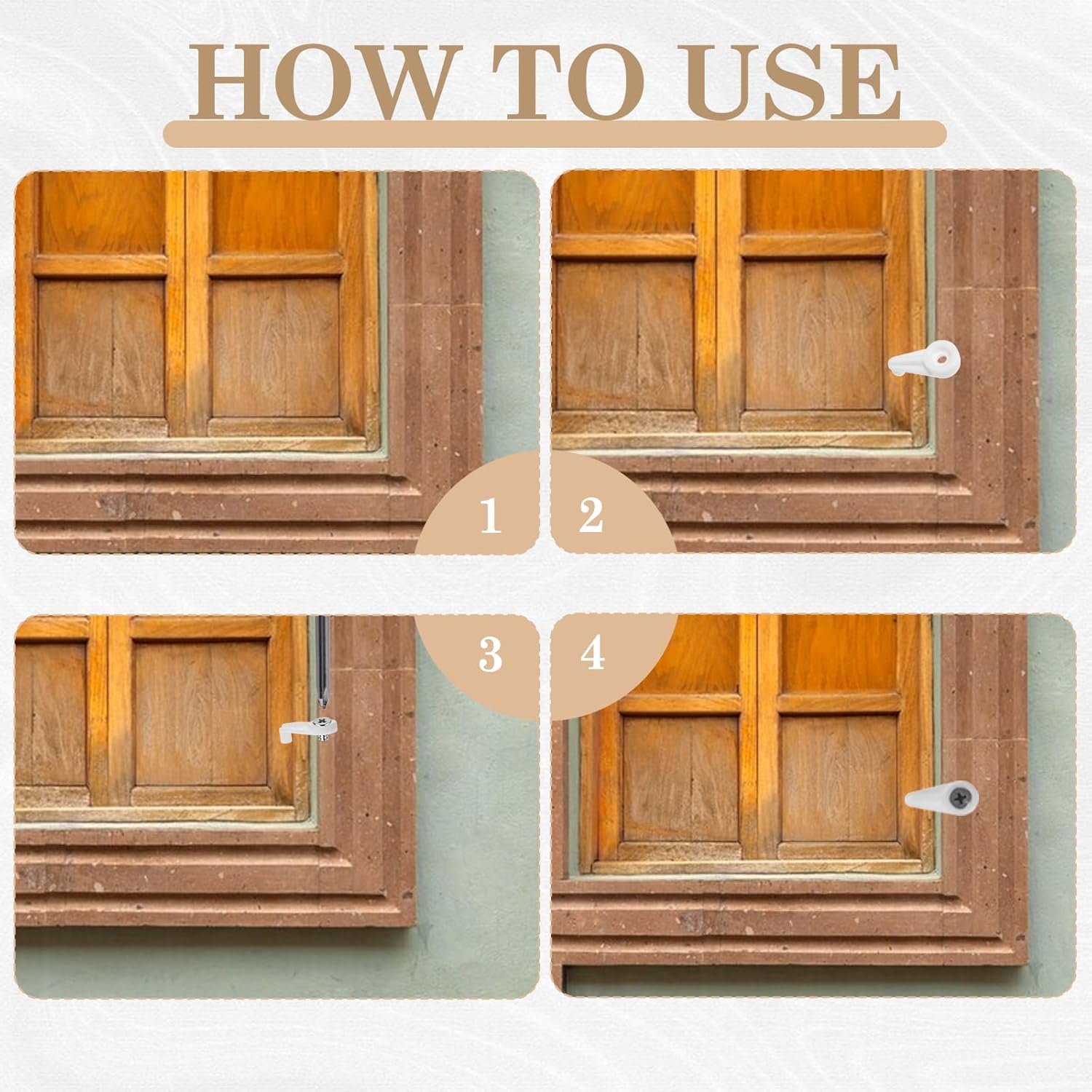 60pcs Storm Door Glass Retainer Clips with Screws Window Screen Clip Window Grid Retainer Clip Cabinet Glass Clips for Fixing Window Screen Door Mirror Hanging Hardware for Hold Glasses Panels