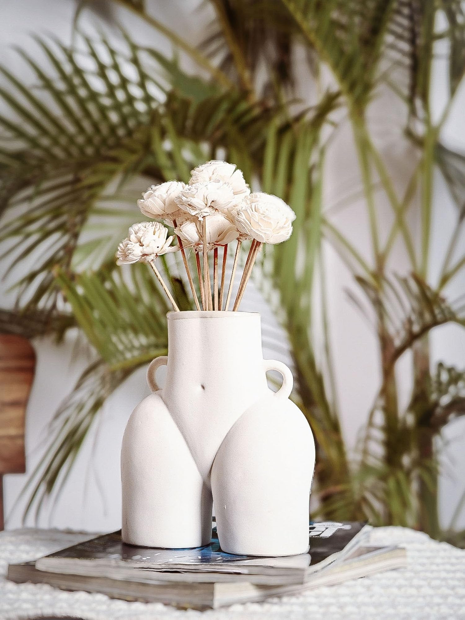 Purezento Modern Decorative Lady Vases for Home Decor | Centerpieces | Kitchen or Living Room for Home Decor, Flowers Pot-picture-15