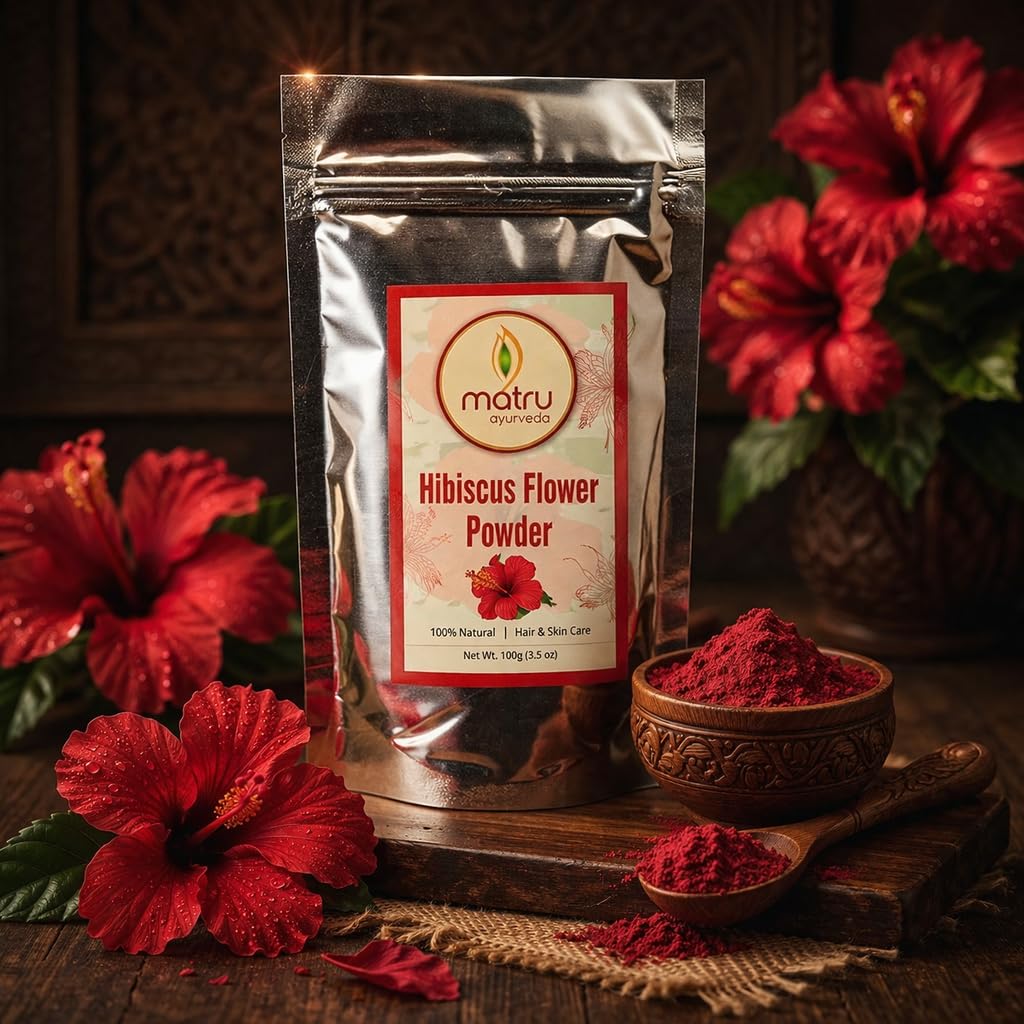 Matru Ayurveda Hibiscus Flower Powder (100 Grams)-picture-15
